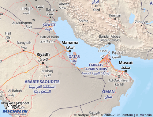 Carte MICHELIN Qatar - ViaMichelin