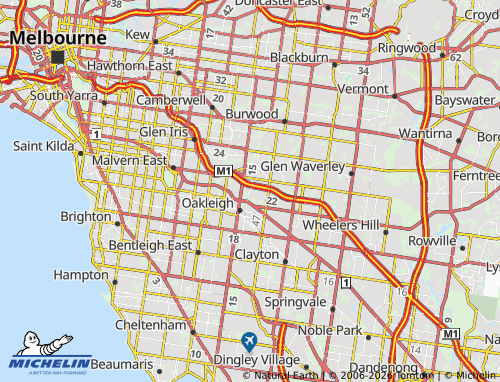 MICHELIN Chadstone map - ViaMichelin