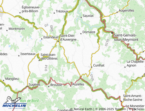 MICHELIN Ceilloux map - ViaMichelin