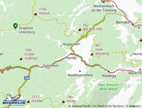 MICHELIN Pernitz map - ViaMichelin