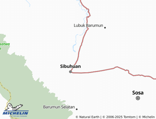 MICHELIN Huta Ibus map - ViaMichelin