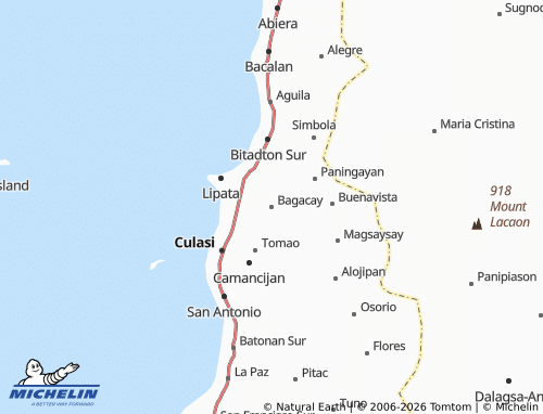 MICHELIN Bagacay map - ViaMichelin