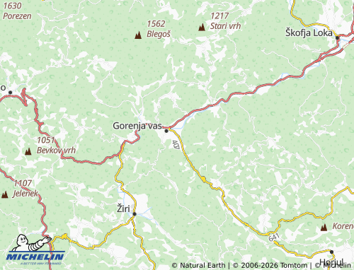 Carte MICHELIN Dolenja Dobrava - ViaMichelin