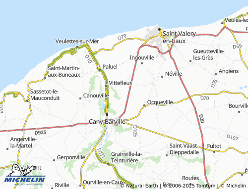 Carte MICHELIN Veauville - ViaMichelin