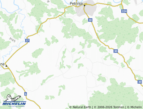 Mapa MICHELIN donja Bačuga - ViaMichelin