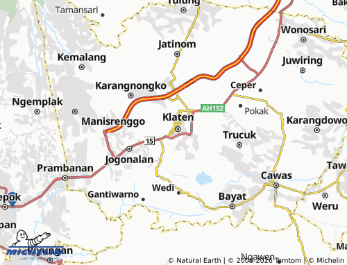MICHELIN Tonggalan map - ViaMichelin