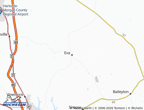 Mapa MICHELIN Eva - ViaMichelin