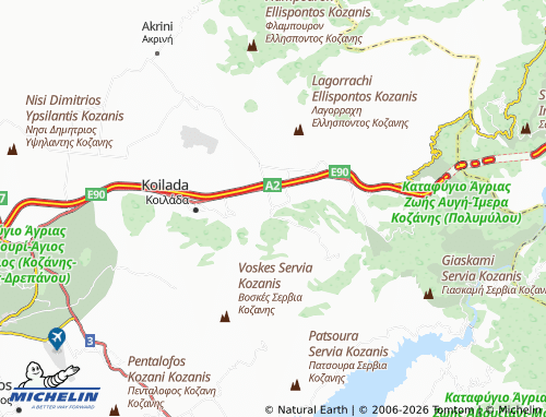 Carte MICHELIN Kapnochori - ViaMichelin