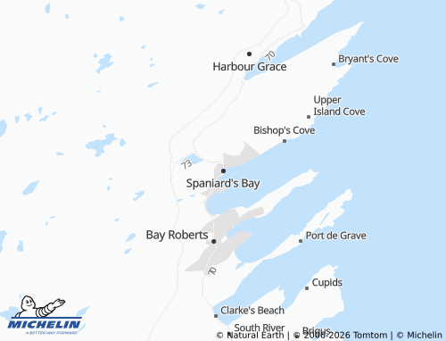 Mapa MICHELIN Spaniard's Bay - ViaMichelin