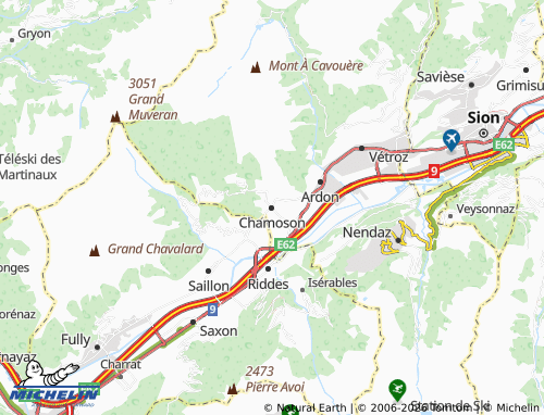Mapa MICHELIN Chamoson - ViaMichelin