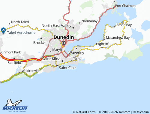 MICHELIN-Landkarte Andersons Bay - ViaMichelin