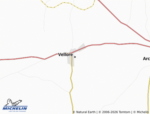 Mappa MICHELIN Vellore - ViaMichelin