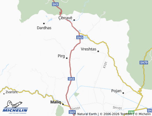 Mappa MICHELIN Zvirinë - ViaMichelin