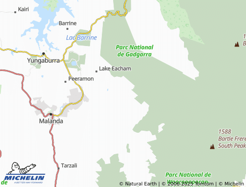 MICHELIN Butchers Creek map - ViaMichelin