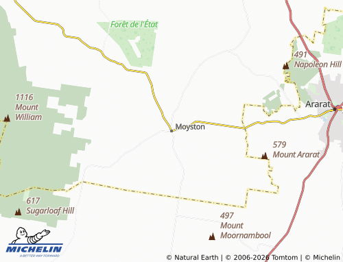 Mapa MICHELIN Moyston - ViaMichelin