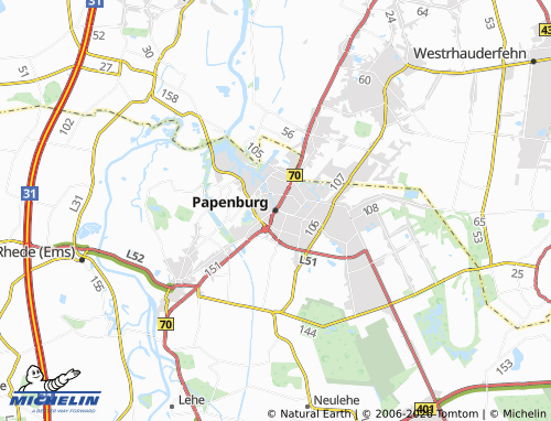 MICHELIN Papenburg map - ViaMichelin