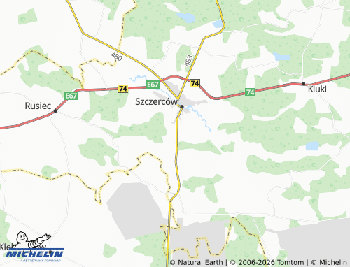 Carte MICHELIN Brzezie - ViaMichelin