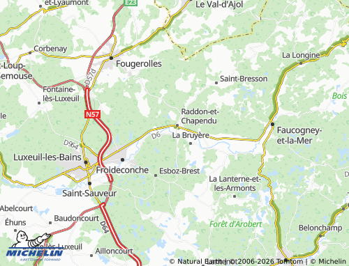 Carte MICHELIN Breuchotte - ViaMichelin