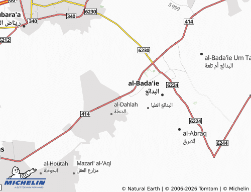 MICHELIN-Landkarte al-Hazm - ViaMichelin