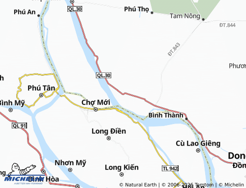Mapa MICHELIN Tân Thạnh - ViaMichelin