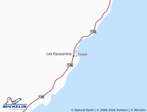 Mapa MICHELIN Les Escoumins - ViaMichelin