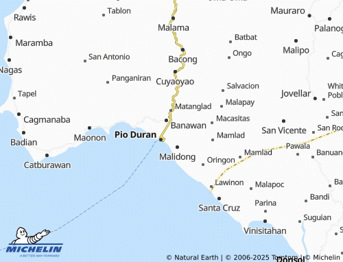 MICHELIN Caratagan map - ViaMichelin