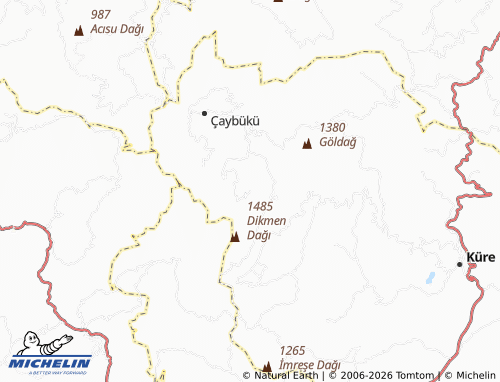 MICHELIN Çat map - ViaMichelin