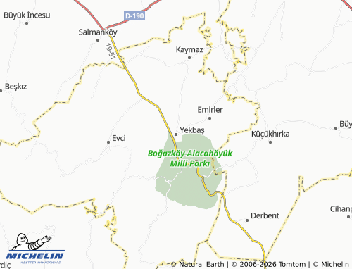 Mapa MICHELIN Yekbaş - ViaMichelin