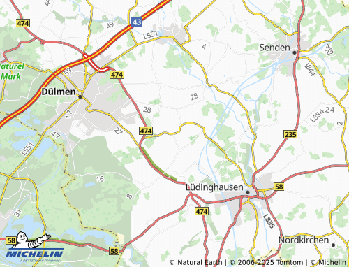 MICHELIN-Landkarte Daldrup - ViaMichelin