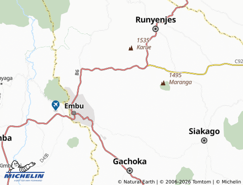 MICHELIN Githimu map - ViaMichelin
