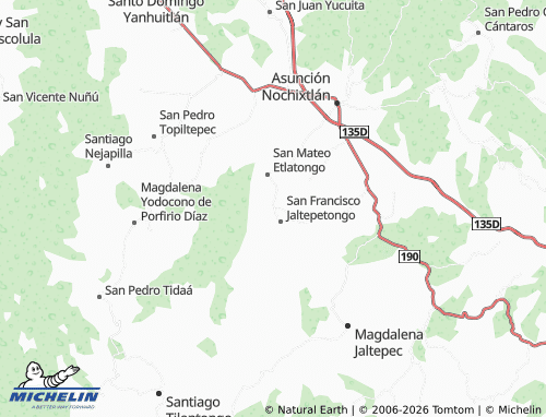 MICHELIN San Miguel Tecomatlán map - ViaMichelin