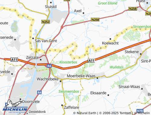 Mapa MICHELIN Overslag - ViaMichelin