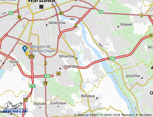 Carte MICHELIN Wilanów - ViaMichelin