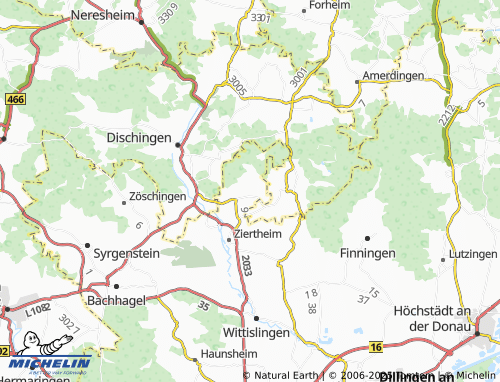 MICHELIN Reistingen map - ViaMichelin