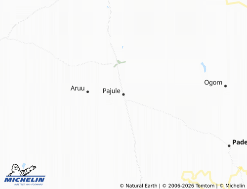 MICHELIN Pajule map - ViaMichelin