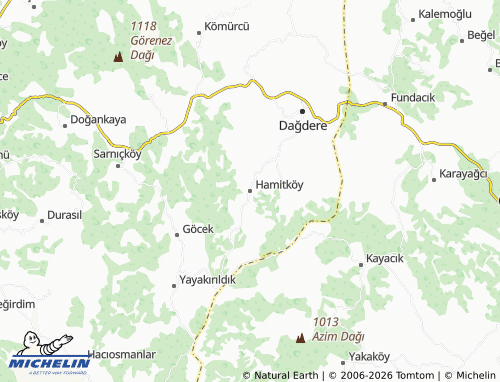 Mappa MICHELIN Hamitköy - ViaMichelin