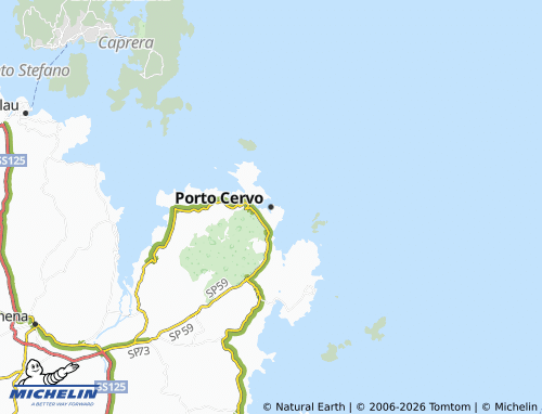 MICHELIN Porto Cervo map - ViaMichelin