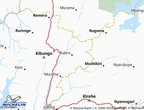 Kaart MICHELIN Rukira - ViaMichelin