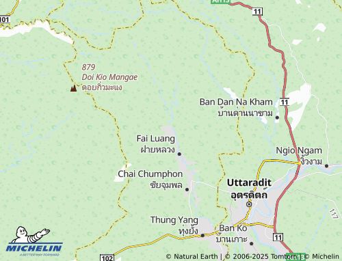 MICHELIN Mae Phun map - ViaMichelin