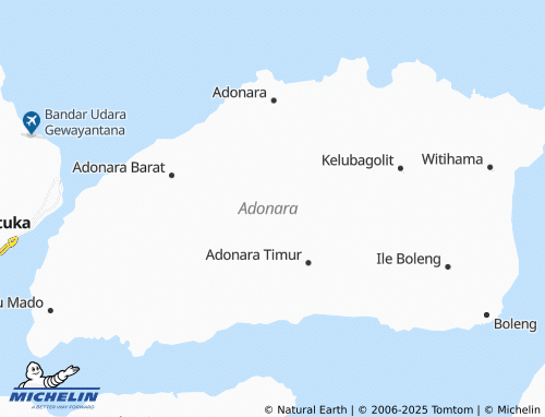 MICHELIN Adonara Tengah map - ViaMichelin