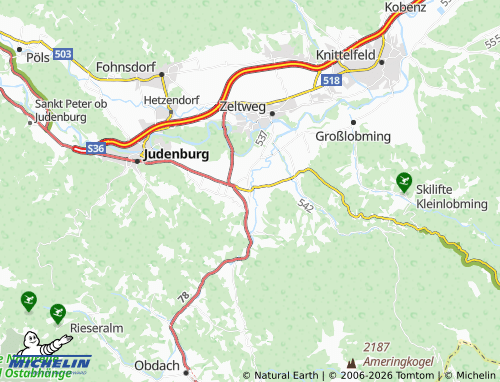 MICHELIN Weißkirchen in Steiermark map - ViaMichelin