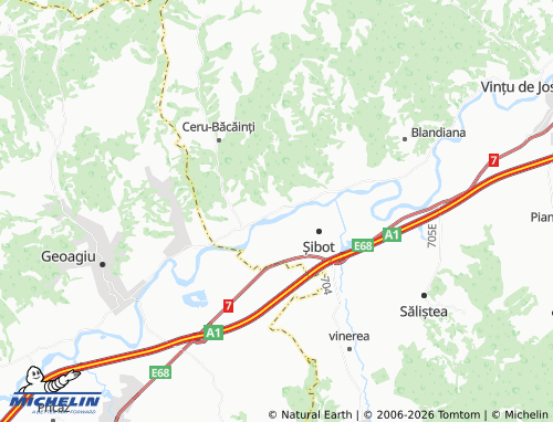 MICHELIN Sărăcsău map - ViaMichelin