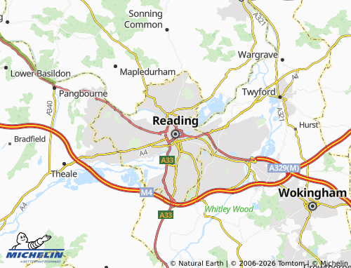 MICHELIN Reading map - ViaMichelin