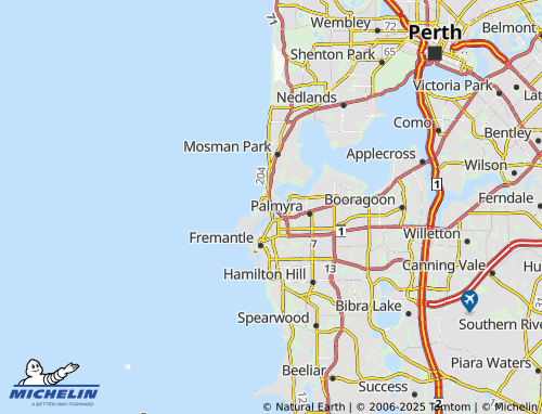 MICHELIN-Landkarte North Fremantle - ViaMichelin