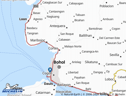 Mappa MICHELIN Malayo Norte - ViaMichelin