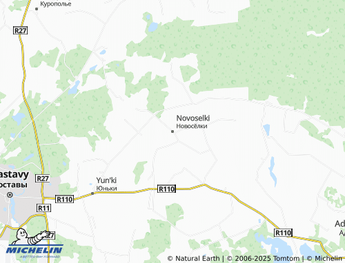 MICHELIN Novoselki map - ViaMichelin