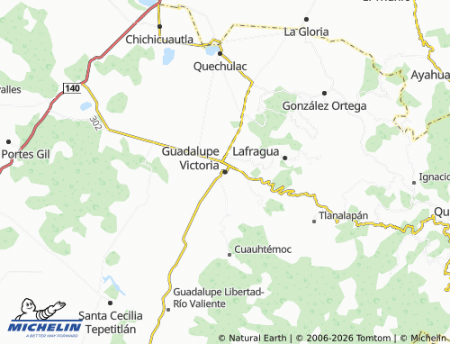 Mappa MICHELIN Guadalupe Victoria - ViaMichelin