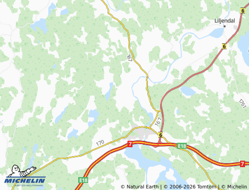Kaart MICHELIN Nedre Rikeby - ViaMichelin