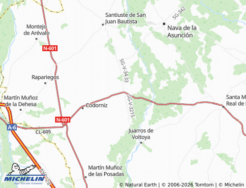 Mappa MICHELIN Aldeanueva del Codonal - ViaMichelin