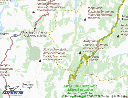 MICHELIN Katavothra map - ViaMichelin